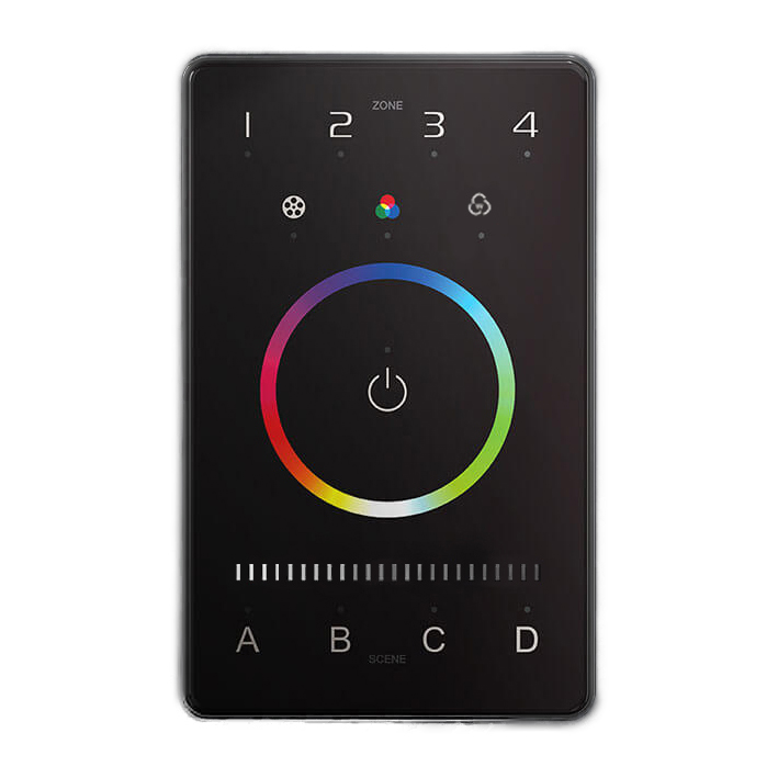 E.CNT.001 - Tastiera RGBW 16DMX Ch. 12-24Vdc