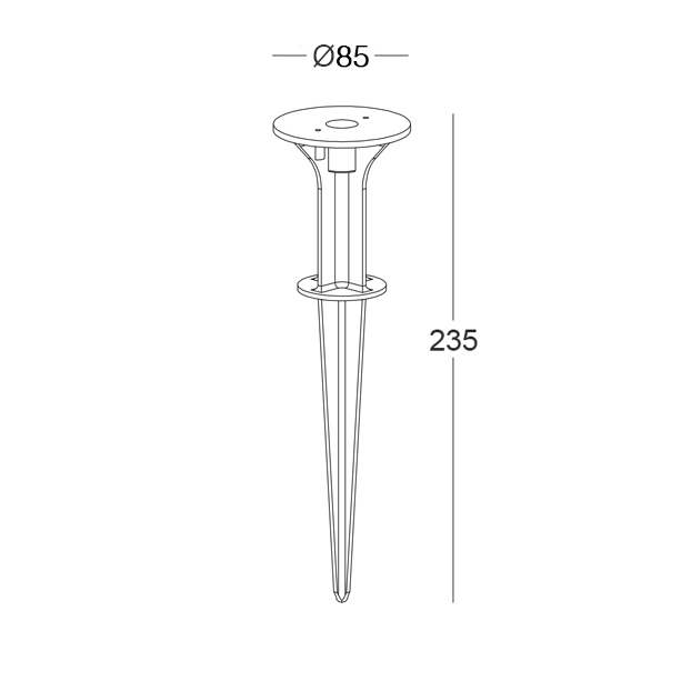 KIT.032 - Kit picchetto per proiettore